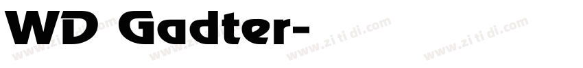 WD Gadter字体转换